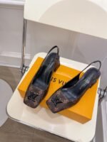 Louis Vuitton Shake Slingback Pump Brown For Women - Image 5