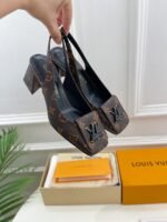 Louis Vuitton Shake Slingback Pump Brown For Women - Image 6
