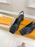 Louis Vuitton Shake Slingback Pump Black For Women 1AB0TR - Image 9