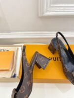 Louis Vuitton Shake Slingback Pump Brown For Women - Image 9