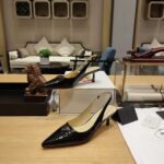 Prada Slingback Spike Pumps Black For Women - Image 4