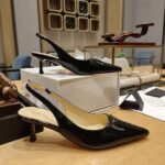Prada Slingback Spike Pumps Black For Women - Image 7
