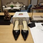 Prada Slingback Spike Pumps Black For Women - Image 6