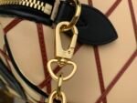Louis Vuitton Speedy Bandouliere 20 Top Handle Bag 8in/ 20.5cm Beige/ Red Gold Hardware For Women M24261 - Image 9