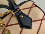 Louis Vuitton Speedy Bandouliere 20 Top Handle Bag 8in/ 20.5cm Beige/ Red Gold Hardware For Women M24261 - Image 7