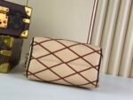 Louis Vuitton Speedy Bandouliere 20 Top Handle Bag 8in/ 20.5cm Beige/ Red Gold Hardware For Women M24261 - Image 6