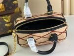 Louis Vuitton Speedy Bandouliere 20 Top Handle Bag 8in/ 20.5cm Beige/ Red Gold Hardware For Women M24261 - Image 5
