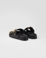 Prada Strap Slides Black For Women 1XX692_3LEM_F0002_F_020 - Image 3