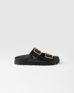 Prada Strap Slides Black For Women 1XX692_3LEM_F0002_F_020 - Image 2