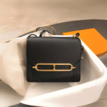 Hermes Mini Evercolor Sac Roulis 19 Black For Women, Women's Handbags, Shoulder Bags 7.5in/19cm