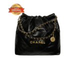 [True-to-ORIGINAL] Chanel 22 Shoulder Bag 16.4in/ 42cm Black Gold Hardware For Women AS3261 B08037 94305