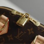 [True-to-ORIGINAL] Louis Vuitton Alma BB Top Handle Bag 9.2in/ 23.5cm Monogram Canvas Beige Gold Hardware For Women M53152 - Image 4