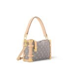 Louis Vuitton Side Trunk MM Shoulder Bag 8.3in/ 21cm Trianon Grey Gold Hardware For Women M12428 - Image 3