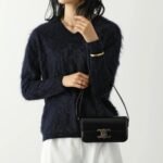 Celine Triomphe Shoulder Bag Black 194143BF4.38NO - Image 2