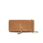 Saint Laurent Kate 99 Chain Bag With Tassel Brown