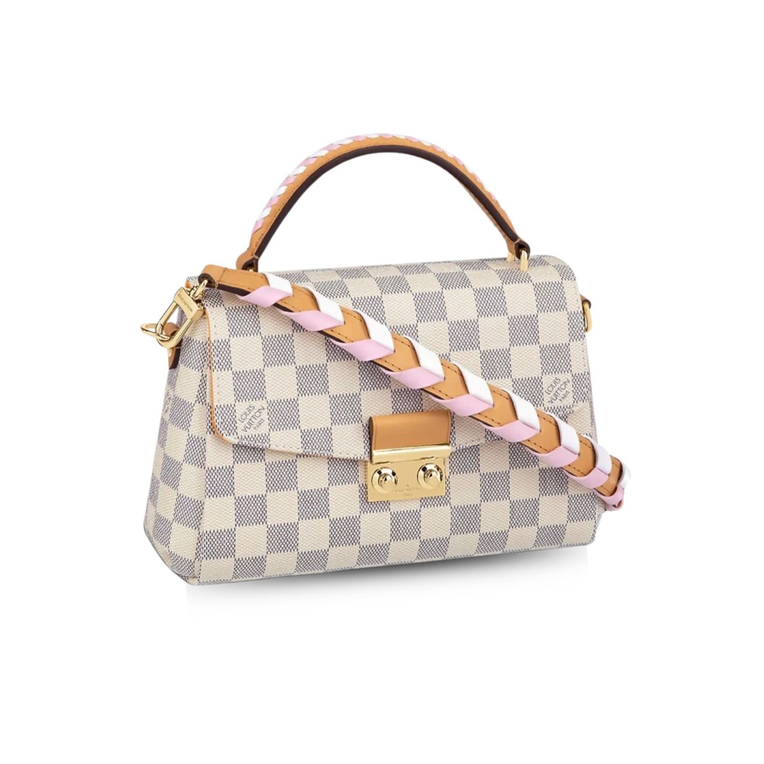 Untitled-design-2-45.jpg Louis Vuitton Croisette Damier Azur Canvas Pink N50053 - Image 1
