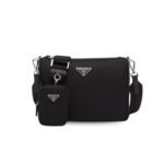 Prada Re-Nylon And Saffiano Shoulder Bag Black 2VH113_2DMH_F0002_V_OOP