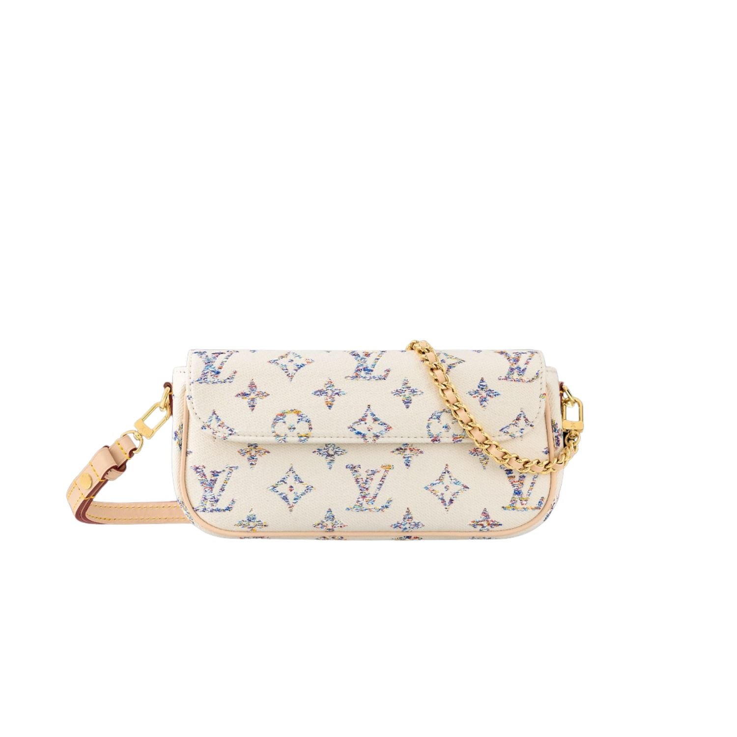 Wallet-on-Chain-Ivy-multicolor-white.jpg Louis Vuitton Wallet On Chain Ivy Multicolor White For Women 23.5cm/9.3in - M83499 - Image 1