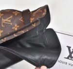 Louis Vuitton Afterglow Platform Ankle Boot Patent Monogram Material Black For Women LV 1A9SEE - Image 4
