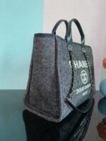 Chanel Large Shopping Tote Bag Grey - Image 4