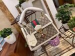 Gucci Queen Margaret GG Small Top Handle Bag Beige And Ebony 476541 - Image 4