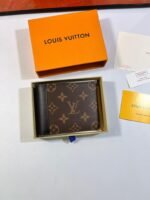 Louis Vuitton Multiple Wallet Monogram Macassar Black For Men, Men's Wallet 12cm LV M69408 - Image 7