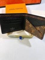 Louis Vuitton Multiple Wallet Monogram Macassar Black For Men, Men's Wallet 12cm LV M69408 - Image 2