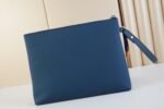 Louis Vuitton Pochette Ipad Clutch & Pouch 11.8in/ 30cm Blue Aerogram Silver Hardware For Men M81029 - Image 4