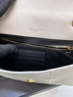 Saint Laurent Jamie Small Crossbody Bag 7.8in/ 20cm White Gold Hardware For Women - Image 12