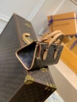 Louis Vuitton Popincourt Top Handle Bag 11.8in/ 30cm Brown Monogram Gold Hardware For Women M40009 - Image 6
