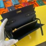 Hermes Kelly Wallet To Go Woc Epsom Blue For Women, Women's Wallet 8.3in/21cm - Image 4