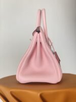 Hermes Birkin Nata Togo Leather Pink For Women Silver Toned Hardware 10in/25cm - Image 5