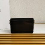 Prada Brushed Shoulder Bag Black - Image 4