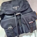 Prada Small Re-Nylon Backpack Black 1BZ677_RV44_F0002_V_OOO - Image 6