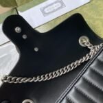 Gucci GG Marmont Small Shoulder Bag Black 443497 UM8AN 1000 - Image 7