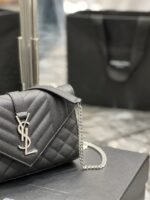 Saint Laurent Small Bag Black In Mix Matelasse 600195BOW921000 - Image 5