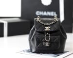 Chanel Backpack 7in/ 18cm Black Gold Hardware For Women - Image 6