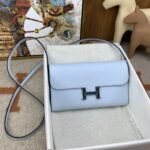 Hermes Constance Long Togo Wallet Light Blue, Silver Toned Hardware Bag For Women, Women's Handbags, Shoulder Bags 8.1in/21cm - Image 2