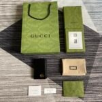 Gucci GG Marmont Card Case Black with Gold Toned Hardware 4.5in/11cm GG 547075 DJ20T 1000 - Image 7