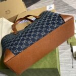 Gucci Ophidia GG Medium Tote Dark Blue And Ivory 631685 2KQGG 8375 - Image 8