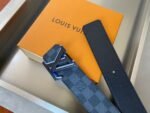 Louis Vuitton Initiales Reversible LV Belt Damier Graphite with Black Toned Hardware LV Belt - Image 3