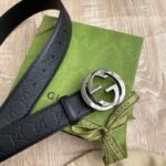 Gucci Signature  Belt Black , Gucci Belt 411924 CWC1N 1000 - Image 5
