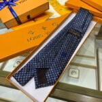 Louis Vuitton Monogram Classic Tie Marine LV Men Tie M70953
