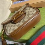 Gucci Horsebit 1955 GG Mini Bag Beige For Women, Women's Bags 8in/21cm GG - Image 2
