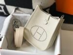 Hermes Evelyne 16 Amazone Bag Beige With Silver-Toned Hardware For Women, Women's Shoulder And Crossbody Bags 6.3in/16cm - Image 2