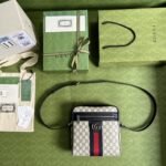 Gucci Ophidia GG Small Messenger Bag Beige And Blue 547926 96IWN 4076 - Image 5