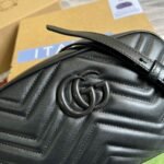 Gucci Marmont Matelasse Shoulder Bag Black - Image 6