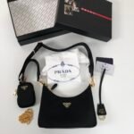 Prada Re-Edition 2005 Re-Nylon Bag Black For Women, Women's Bags 8.6in/22cm 1BH204_R064_F0632_V_V9L - Image 2