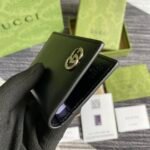 Gucci GG Marmont Card Case Black with Silver Hardware 4.5in/11cm GG 428737 0YK0N 1000 - Image 5