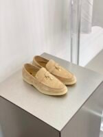 Loro Piana Summer Charms Walk Loafers Sandstone For Women - FAE5444 D044 - Image 3